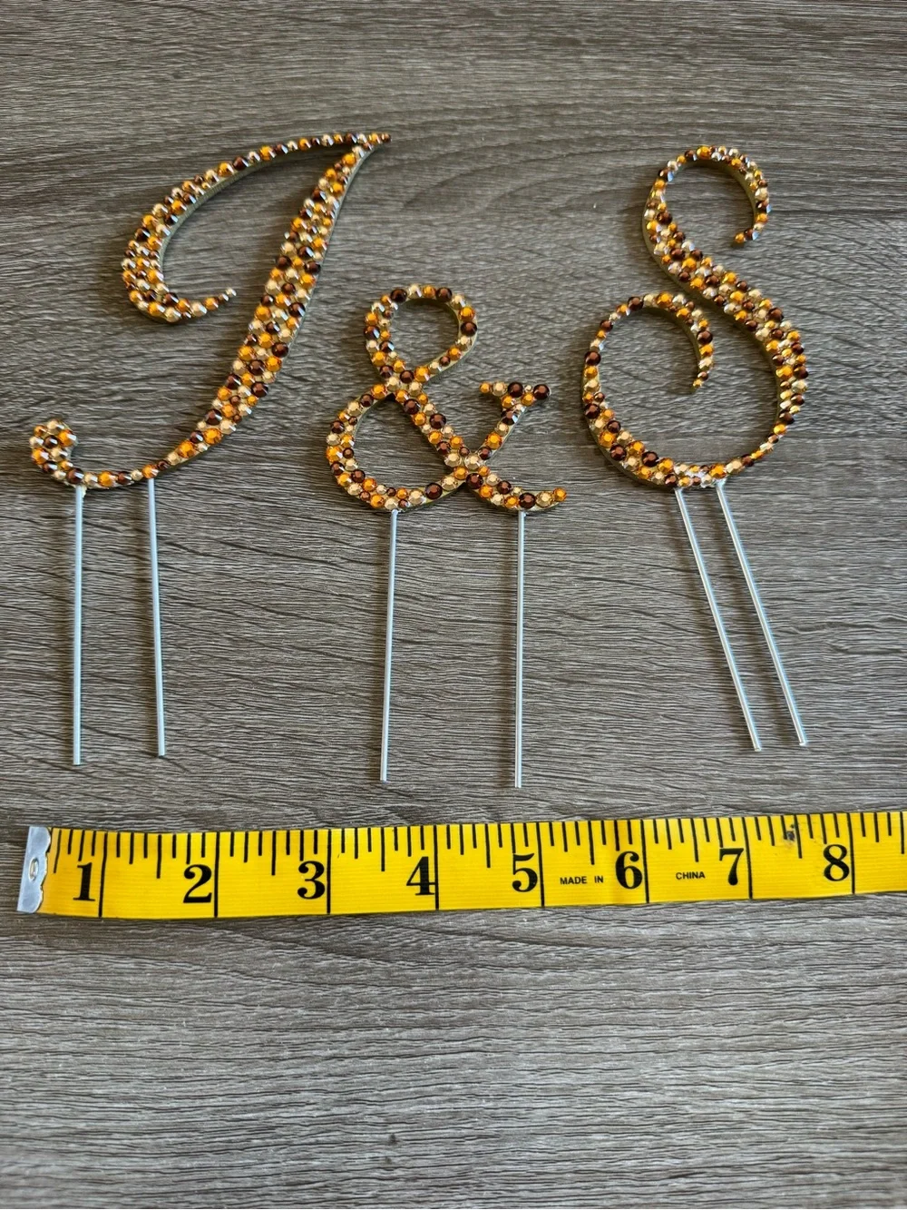 Toppers With Glitz for Wedding or Party, Cake Topper